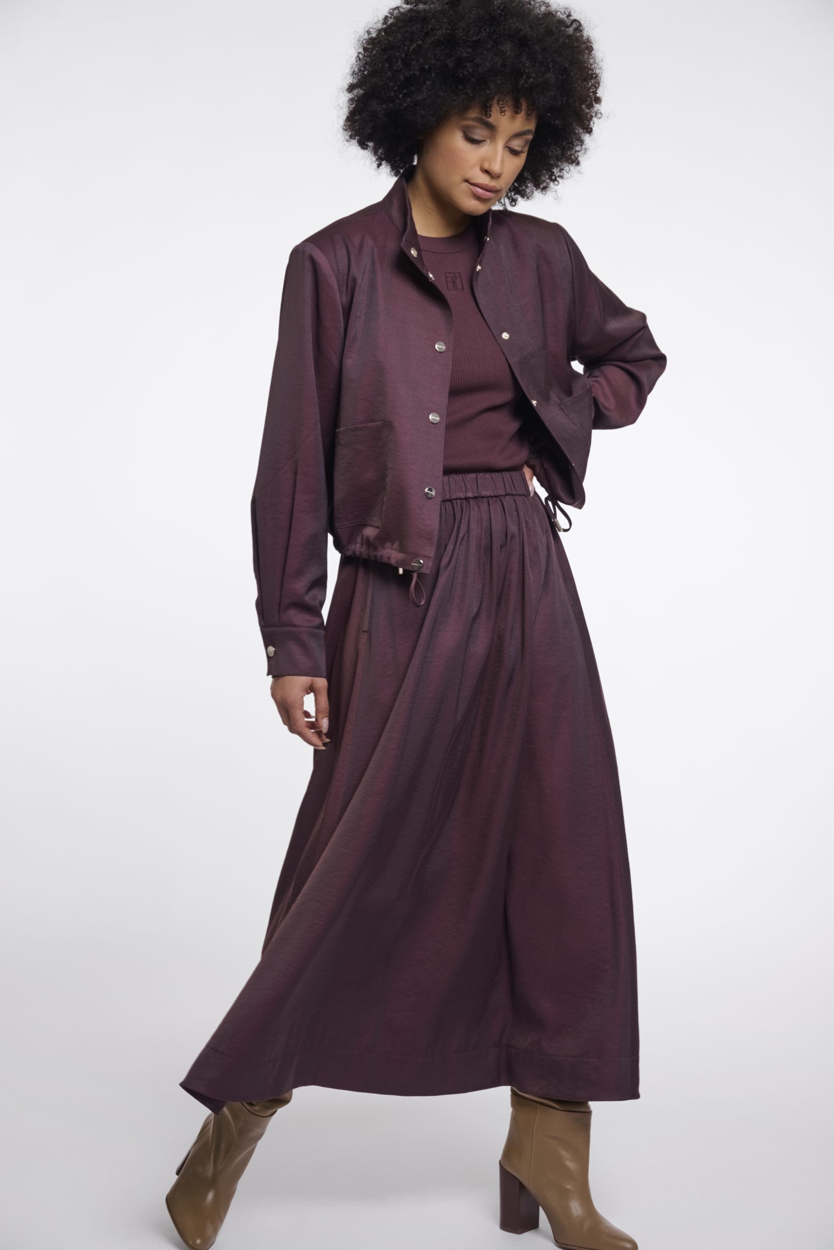 Gea Fudge Cloak Blouson Jacket - Image 2