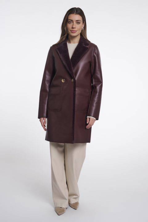 Ivon Wine Reversible Coat