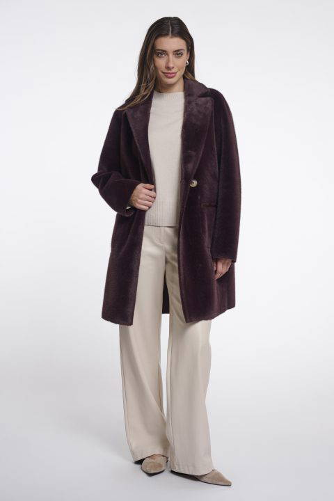 Ivon Wine Reversible Coat