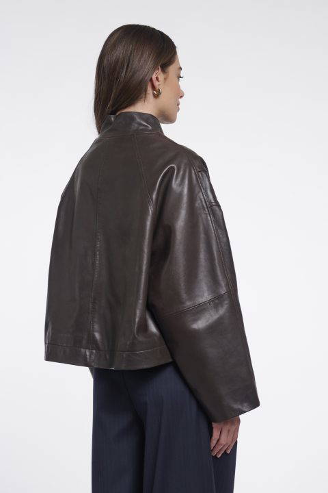 Taka Coffee Roast Leather Jacket