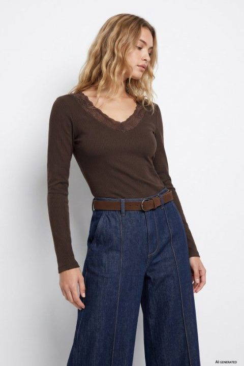 Icy Brown Top