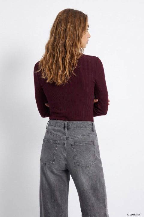 Icy Burgundy Top