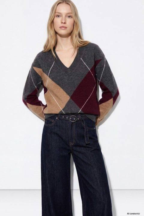 Preppy Grey Sweater