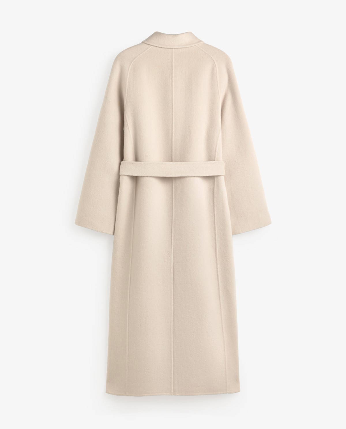 Ecru Wool Blend Coat - Image 9