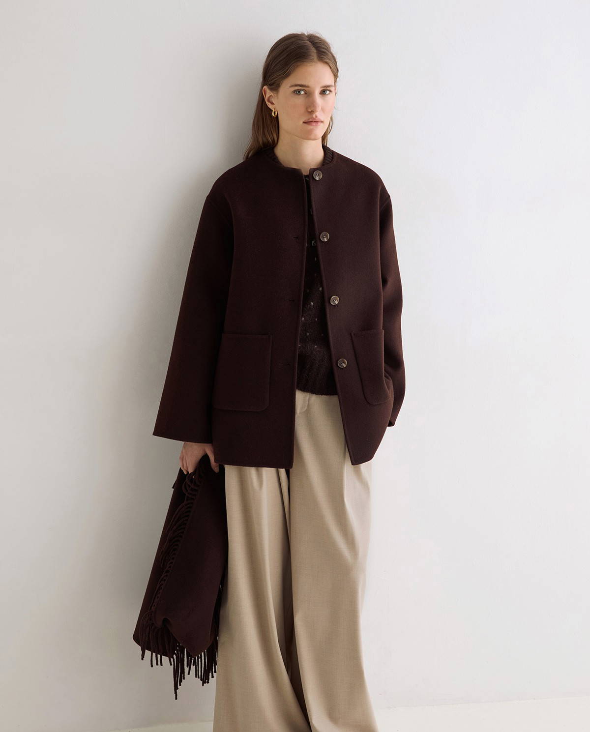 Chocolate Brown Coat - Image 2