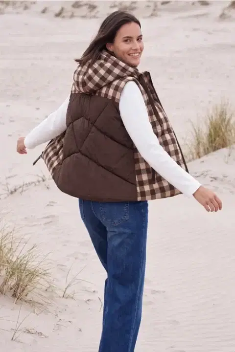 Cecil Brown Check Gilet