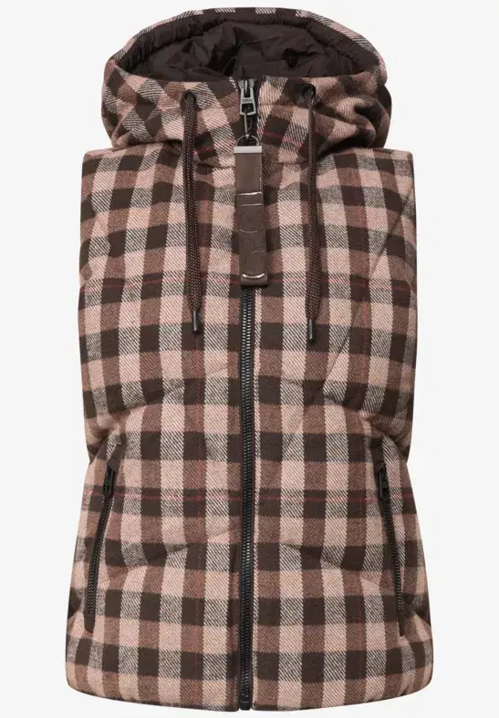 Cecil Brown Check Gilet - Image 5