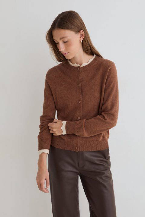 Polly Camel Cardigan