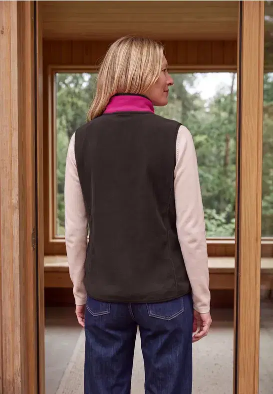 Cecil Pink Fleece Gilet - Image 3