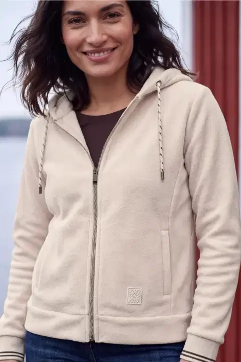 Cecil Cashmere Beige Fleece Jacket