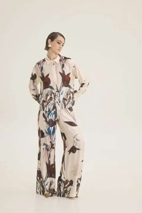 Flower Printed Trousers